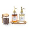 Coffee Bar Forhaodejia Syrup Dispenser Set 2pcs 16.9oz Gold Glass-2