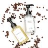 4 Pieces Coffee Syrup Dispenser Bottle 300ml PET Black Pump Bottles with Labels for Coffee Bar Organization-3