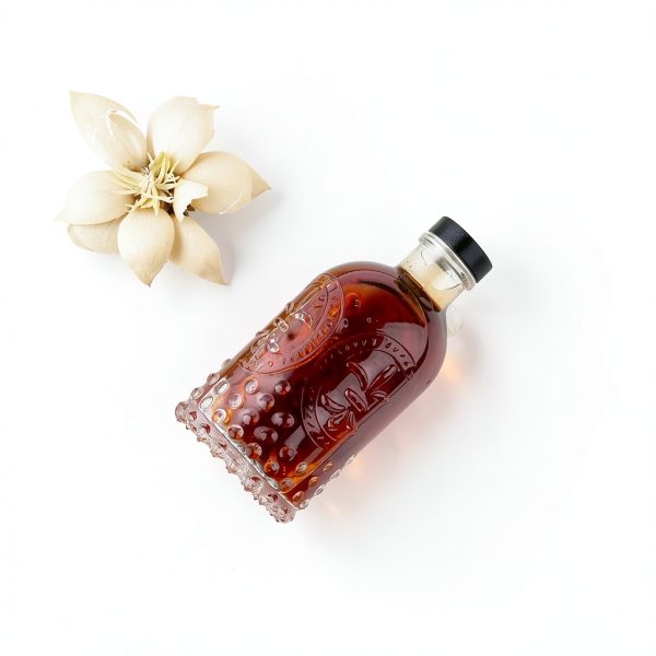 Simple Syrup Bottle 7oz Glass Coffee Dispenser by Shining Craft SC059-6