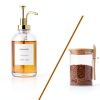 Coffee Bar Forhaodejia Syrup Dispenser Set 2pcs 16.9oz Gold Glass-1
