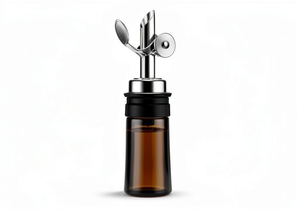 Weighted Stainless Steel Liquor Bottle Pourer 12pcs JOUTYFOR Flip-3