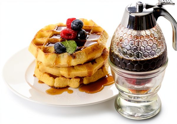 Norpro Honey Syrup Dispenser Beehive Glass with Twist Lock Lid-5