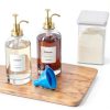 16.9 oz (500 ml) Coffee Syrup Dispenser Set - 2 Glass Bottles with Gold Pumper and Syrup Labels - Precise Dispensing and Stylish Addition to Coffee Shop, Cafe or Home Bar-6