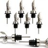 Weighted Stainless Steel Liquor Bottle Pourer 12pcs JOUTYFOR Flip-0
