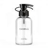 4 Pieces Coffee Syrup Dispenser Bottle 300ml PET Black Pump Bottles with Labels for Coffee Bar Organization-5