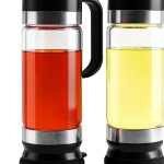 Aelga Coffee Syrup Dispenser 12 OZ Glass Bottle No Drip Handle 2 Pack-0