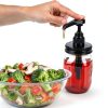 Glass Mason Syrup Bottle with Dispenser Pump 16oz Black Set GLUKIEWT-2